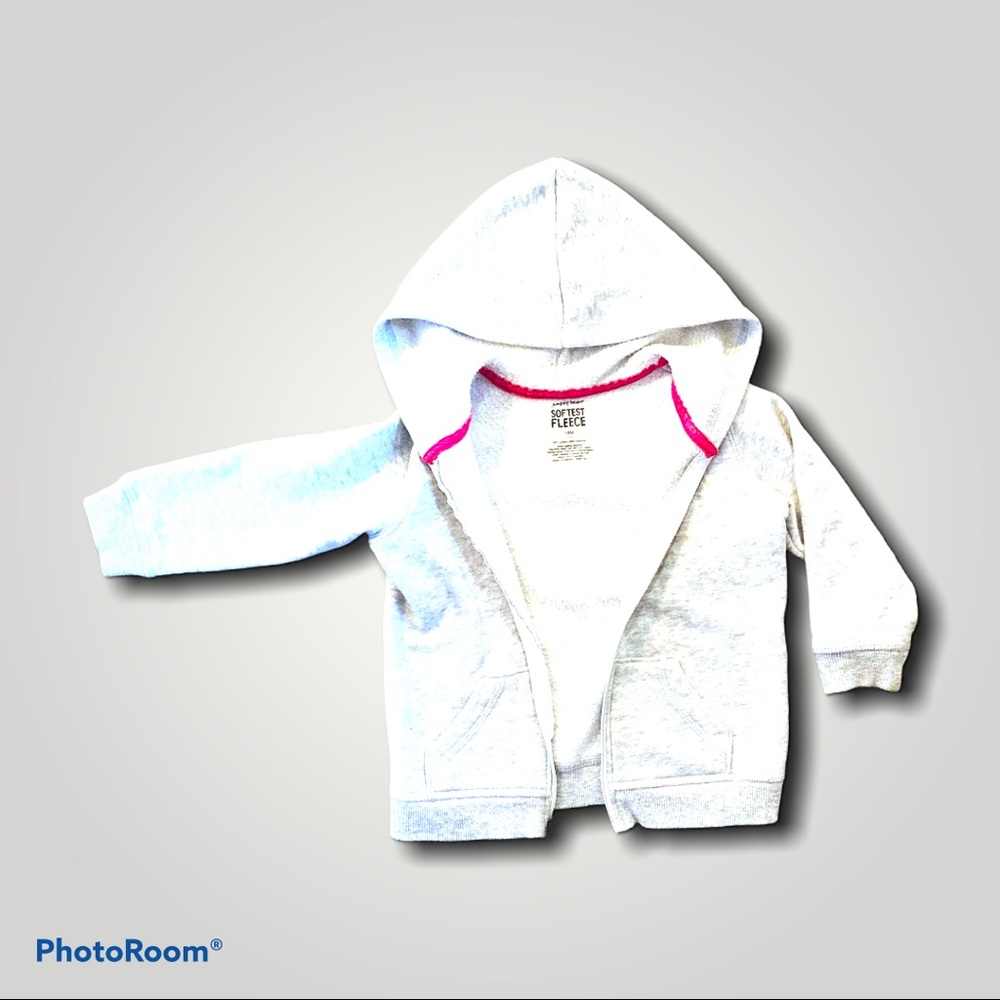 Jumping Beans Grey Zip Hoodie Size 18mo